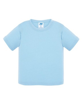 T-SHIRT DZIECIĘCY KOSZULKA JHK NIEBIESKA GŁADKA 0+