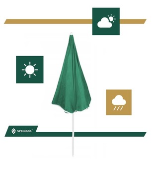 PARASOL PLAŻOWY PLAŻĘ OGRODOWY ŁAMANY SKŁADANY 160cm BALKONOWY DUŻY UPF50+