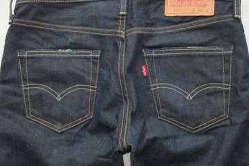 Levis spodnie jeansy denim granatowe nowsza kolekcja