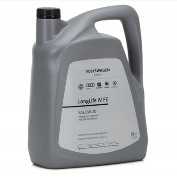 !ORYGINALNY OLEJ VW LONGLIFE IV 0W20 AUDI/VW 5L
