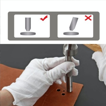 DZIURKACZ WYCINAK WYBIJAK DO OTWORÓW SKÓRY 3-19 mm ZESTAW 12 SZT - KD11202