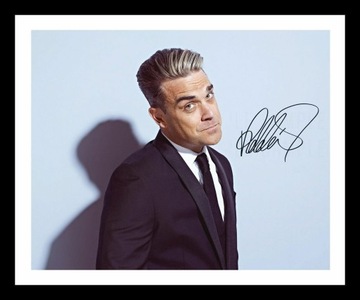 Robbie Williams Autograph Signed Framed Photo 3