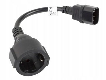 KABEL ZASILAJĄCY PRZEDŁUŻACZ Adapter Qoltec IEC 320 C14