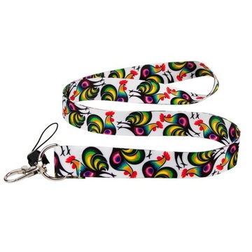 SMYCZ DO KLUCZY FOLK - ŁOWICKIE KOGUTY 2 CM