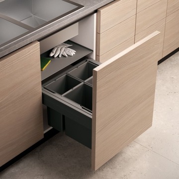 Сортировщик мусора LINEA с подвесными корзинами