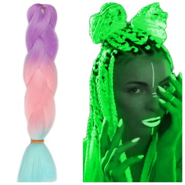 СИНТЕТИЧЕСКИЕ волосы для наращивания ЦВЕТНЫХ кос.