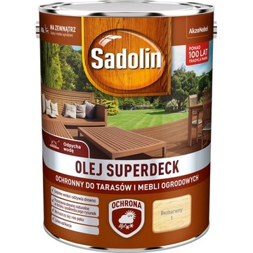 SADOLIN OLEJ SUPERDECK DO TARASÓW Bezbarwny 5L