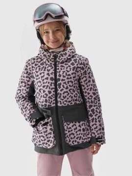 ДЕТСКАЯ ЗИМНЯЯ КУРТКА С КАПЮШОНОМ 4F ДЛЯ ДЕВОЧЕК AW23F357