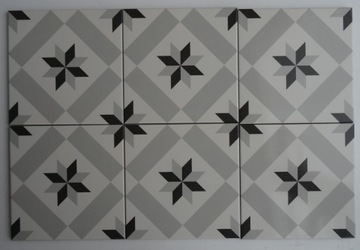 20X20 БЕЛЫЙ ПОЛ ОТ РУКИ ALASKA VIVES ТЕРАКОТОВАЯ КУХНЯ ВАННАЯ КАЮТА