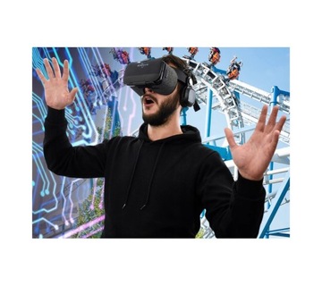 VR GOOGLE С НАУШНИКАМИ ДЛЯ 3D-ПРИЛОЖЕНИЙ + ПУЛЬТ ДИСТАНЦИОННОГО УПРАВЛЕНИЯ