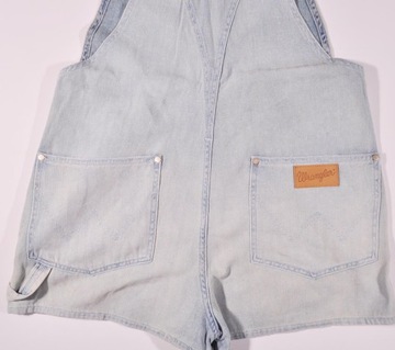 WRANGLER spodenki BLUE jeans BIB SHORT _ S