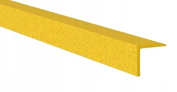 Nakładka listwa antypoślizgowa na schody (55x55 mm, żółta, dł. 160 cm)