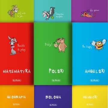 Zestaw zeszytów przedmiotowych A5 60 kartek ECO PP Wyprawka Szkolna 9 szt