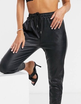 B68 FEMME LUXE SPODNIE JOGGERY 7/8 CZARNE M