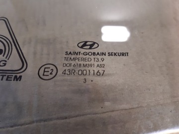 HYUNDAI I30 II 12-16R KOMBI SKLO (OKNO) DVEŘE LEVÝ PŘEDNÍ