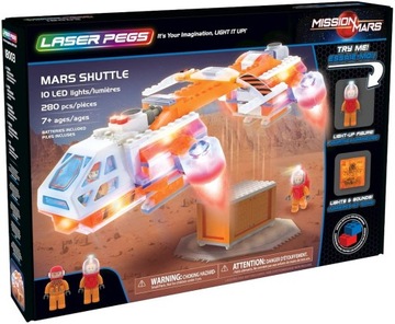 MARSJAŃSKI WAHADŁOWIEC Laser Pegs klocki LED 280el