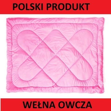 KOŁDRA 150X200 WEŁNA OWCZA WEŁNIANA CIEPŁA GRUBA