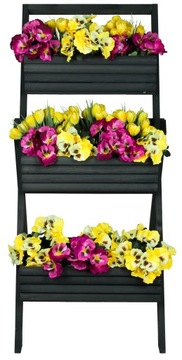 ДЕРЕВЯННЫЙ САДОВЫЙ ЦВЕТОЧНЫЙ ЯЩИК ПОДСТАВКА ДЛЯ ЛЕСТНИЦЫ ЯЩИК ДЛЯ САДА ТЕРРАСА БАЛКОН