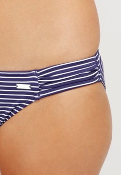 LASCANA BIKINI strój kąpielowy paski navy DÓŁ 34