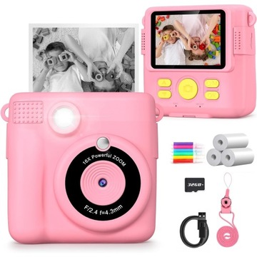 DRUKARKA TERMICZNA APARAT NATYCHMIASTOWY FOTOGRAFICZNY VIDEOS 32GB