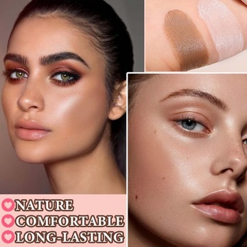 Крем-карандаш для контуринга, 2 цвета, кремовая бронзовая палитра для контуринга