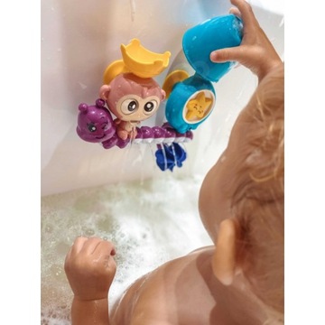 WOOPIE BABY Игрушка для ванны с водой Обезьяна + чашка