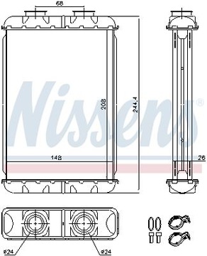 NÁHRADA TEPLÁ TOPENÍ INTERIÉR NISSENS 700