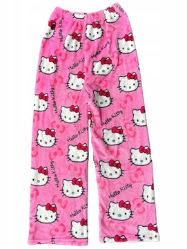 SPODNIE OD PIŻAMY HELLO KITTY MIĘKKIE I WYGODNE, L