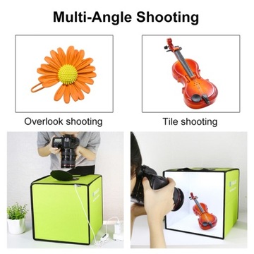 PULUZ PU5032G NAMIOT BEZCIENIOWY 30CM FOTOGRAFICZNY LED 5500K + 6X TŁO