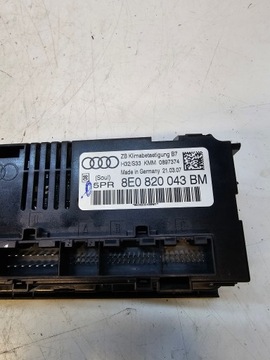 ПАНЕЛЬ ВЕНТИЛЯТОРА КЛИМАТ-КОНТРОЛЯ AUDI A4 B6 B7 8E0820043BM