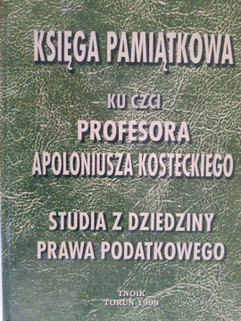 Księga pamiątkowa ku czci Profesora Apoloniusza