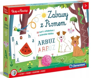 Gra Zabawy z pismem. Uczę się bawiąc. Clementoni
