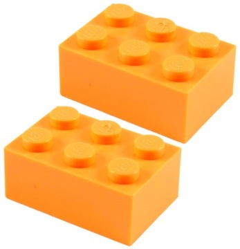 09268a LEGO 3002 4125971 - brick pomarańczowy 2szt