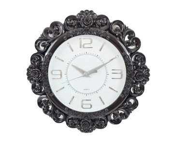 Zegar Roses 50cm Black X581