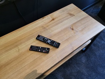 Деревянный таблица RTV с нижней полкой 130x50x50