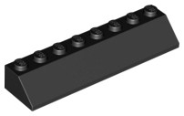 Lego 4445 4163334 Skos Daszek 2x8 Czarny 2 szt. Nowe