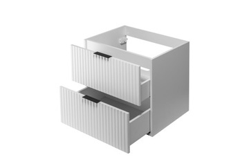 Комплект шкафов для ванной комнаты под умывальник, белый, 140, фасады RURVED ТОП!