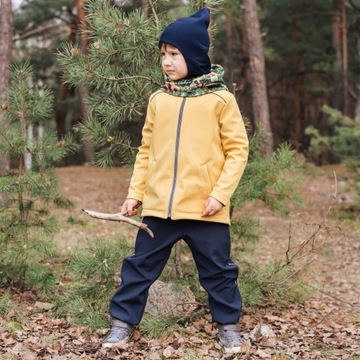 Mamaiti Водонепроницаемые детские шорты для активного отдыха софтшелл темно-синие 80/86