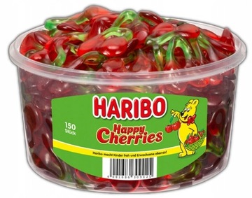 Haribo Żelki Wiśnie Happy Cherries 150 szt Haribo żelki wisienki