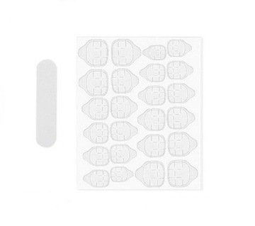 SZTUCZNE PAZNOKCIE TIPSY WZORY BALLERINA P003-1