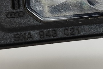 AUDI A3 SPORTBACK 8V OSVĚTLENÍ TABULKY SPZ 5NA943021 2017 2579