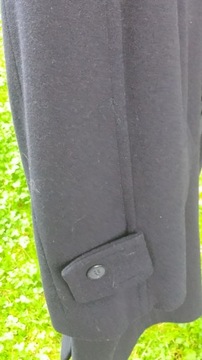 Eleganckie granatowe palto, krótki płaszczyk - rozmiar 48 - bdb !!
