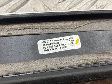 LIŠTA OKNO KAROSÉRIE CHRÓM LEVÝ VW T-ROC 2GA853345E