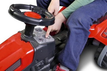 ОГРОМНЫЙ ПЕДАЛЬНЫЙ ТРАКТОР С ПРИЦЕПОМ 143см PILSAN