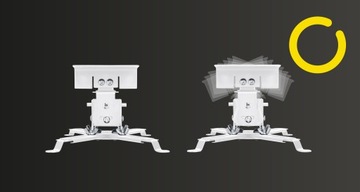 Подвес для проектора, потолочный, настенный, WHITE OVERMAX 2в1
