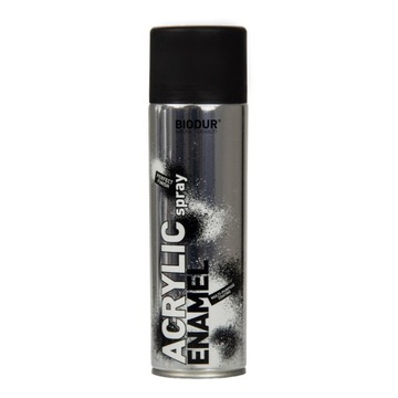 Lakier akryl czarny matowy 500ml spray Szybkoschnący