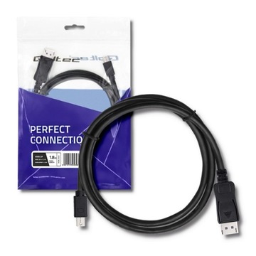Qoltec Mini DisplayPort v1.1 męski DisplayPort v1.1 męski 4K 1.8m