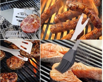 НАБОР АКСЕССУАРОВ УНИВЕРСАЛЬНЫЙ ЧЕХОЛ ДЛЯ ИНСТРУМЕНТОВ ДЛЯ ГРИЛЯ 9 ШТ.