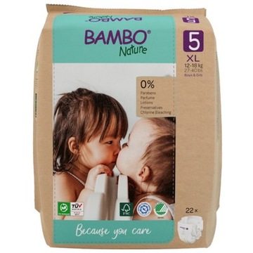 Bambo Nature 5 Junior 12-18kg Eko Pieluchy 22 szt.