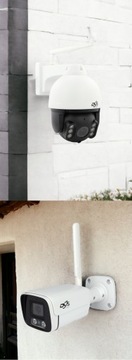 БЕСПРОВОДНАЯ НАРУЖНАЯ PTZ-КАМЕРА WIFI ЧЕРНАЯ 8 Мп 4K DVS МОНИТОРИНГ